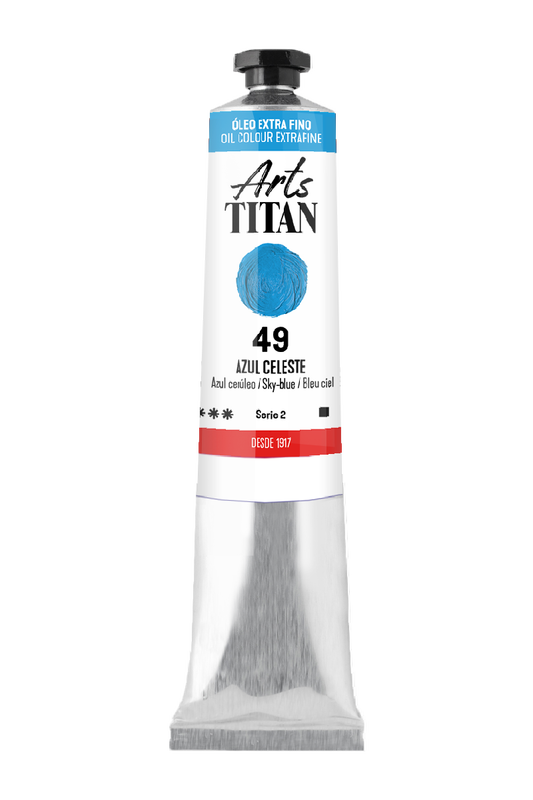 Titán Óleo ExtraFino 60ml Serie 2 Número 49 Color Azul Celeste