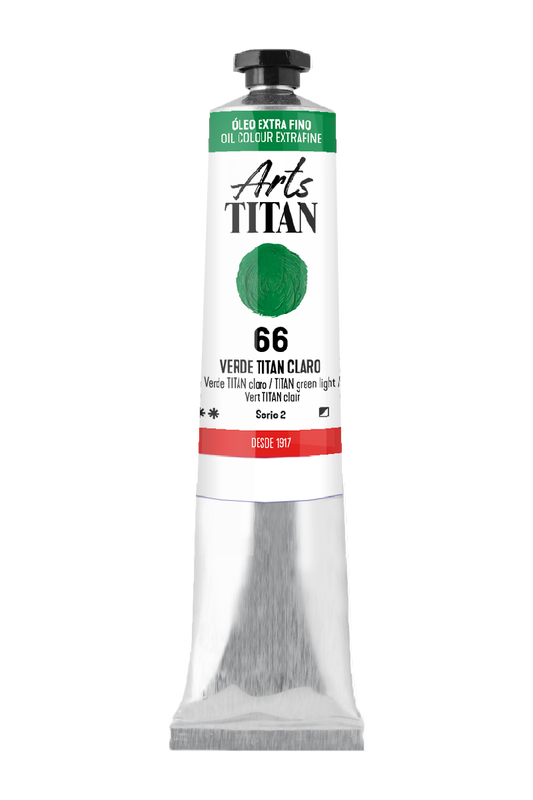Titán Óleo ExtraFino 200ml Serie 2 Número 66 Color Verde Claro Titan