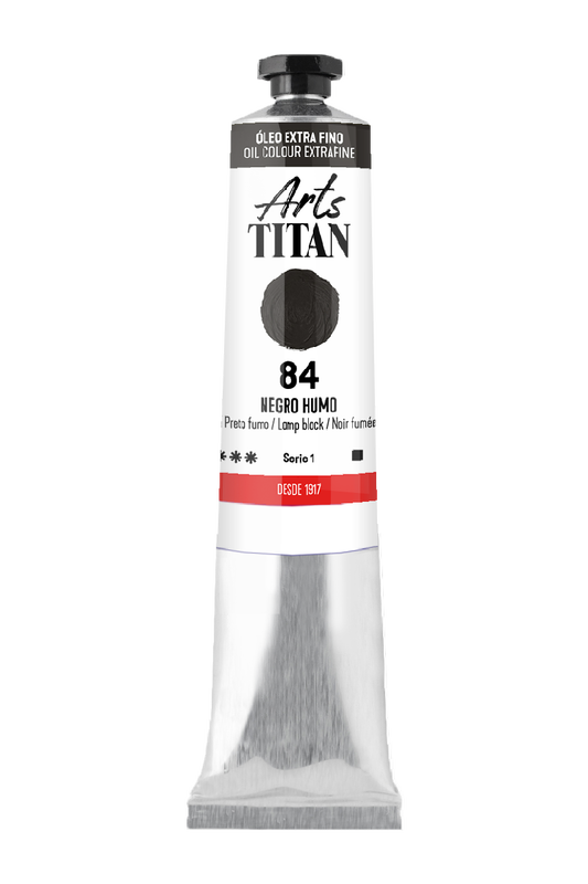 Titán Óleo ExtraFino 200ml Serie 1 Número 84 Color Negro Humo