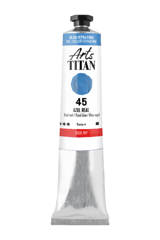 Titán Óleo ExtraFino 60ml Serie 4 Número 45 Color Azul Real