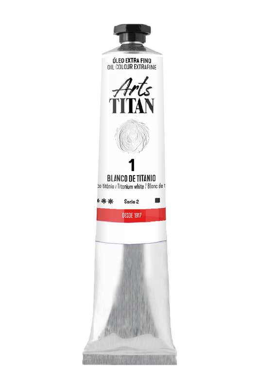 Titán Óleo ExtraFino 60ml Serie 2 Número 1 Color Blanco Titanio