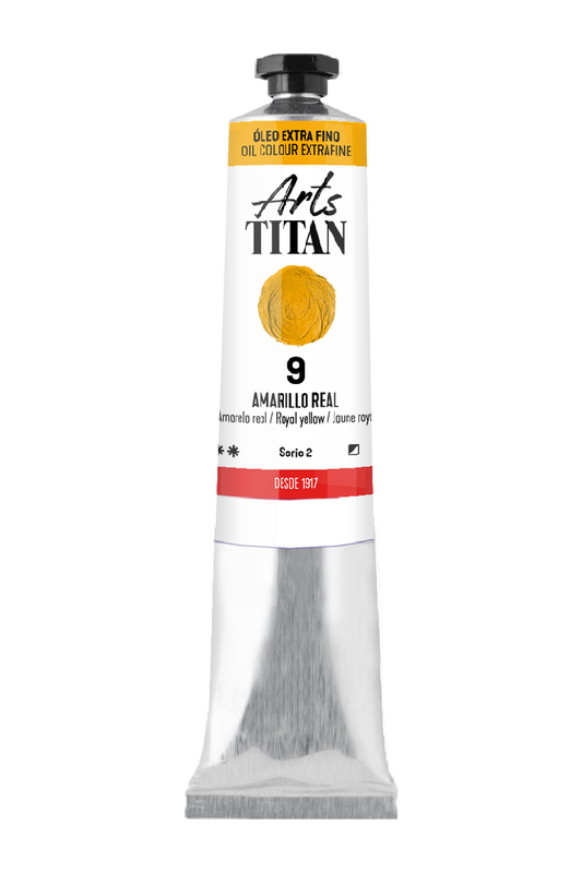 Titan Extrafine Oil 60ml Series 2 Number 8 Color Naples Yellow