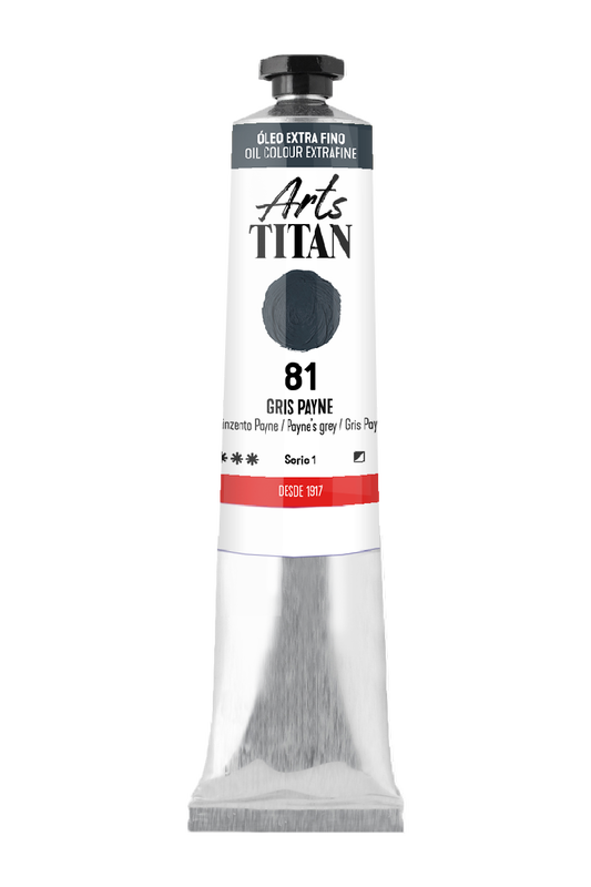 Titán Óleo ExtraFino 200ml Serie 1 Número 81 Color Gris Payne
