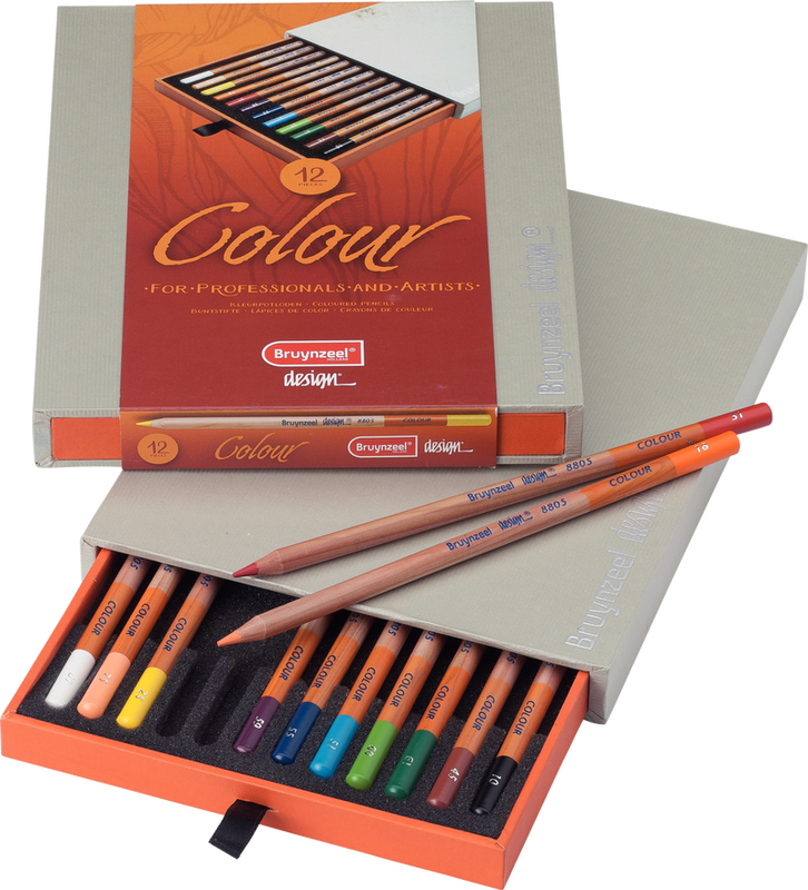 Bruynzeel Caja de 12 lápices de color Design