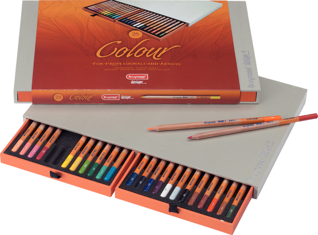 Bruynzeel Caja de 24 lápices de color Design