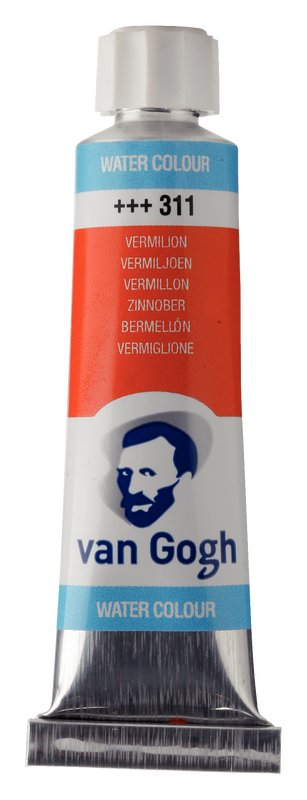 Van Gogh Watercolor Tube 10 ml Nº 311 Color Vermilion