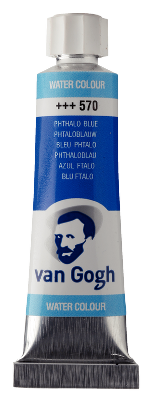 Van Gogh Aquarelltube 10 ml Nº 570 Farbe Phthalo Blue