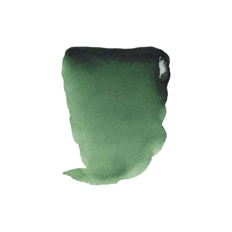 Acuarela Rembrandt Pastilla 1/2 Godet Serie 2 Nº 645Color Verde Hooker Oscuro