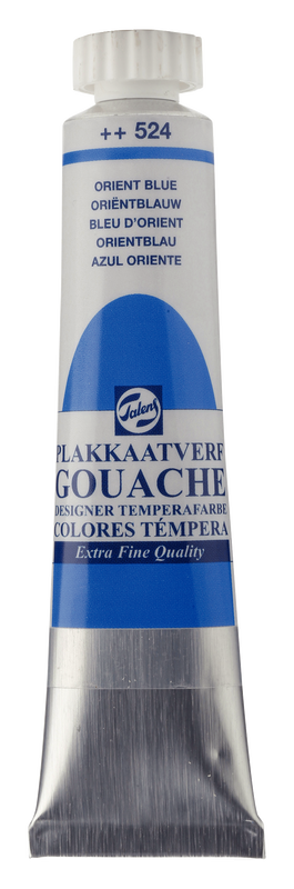 Talens gouache extra fine, 20 ml tube Orient Blue Nº 524