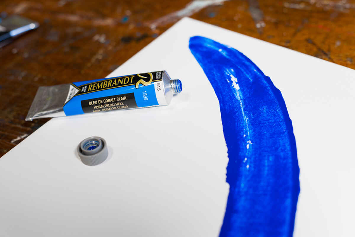 Rembrandt Oleo 40 ml serie 5 Color Azul Cobalto Claro 513