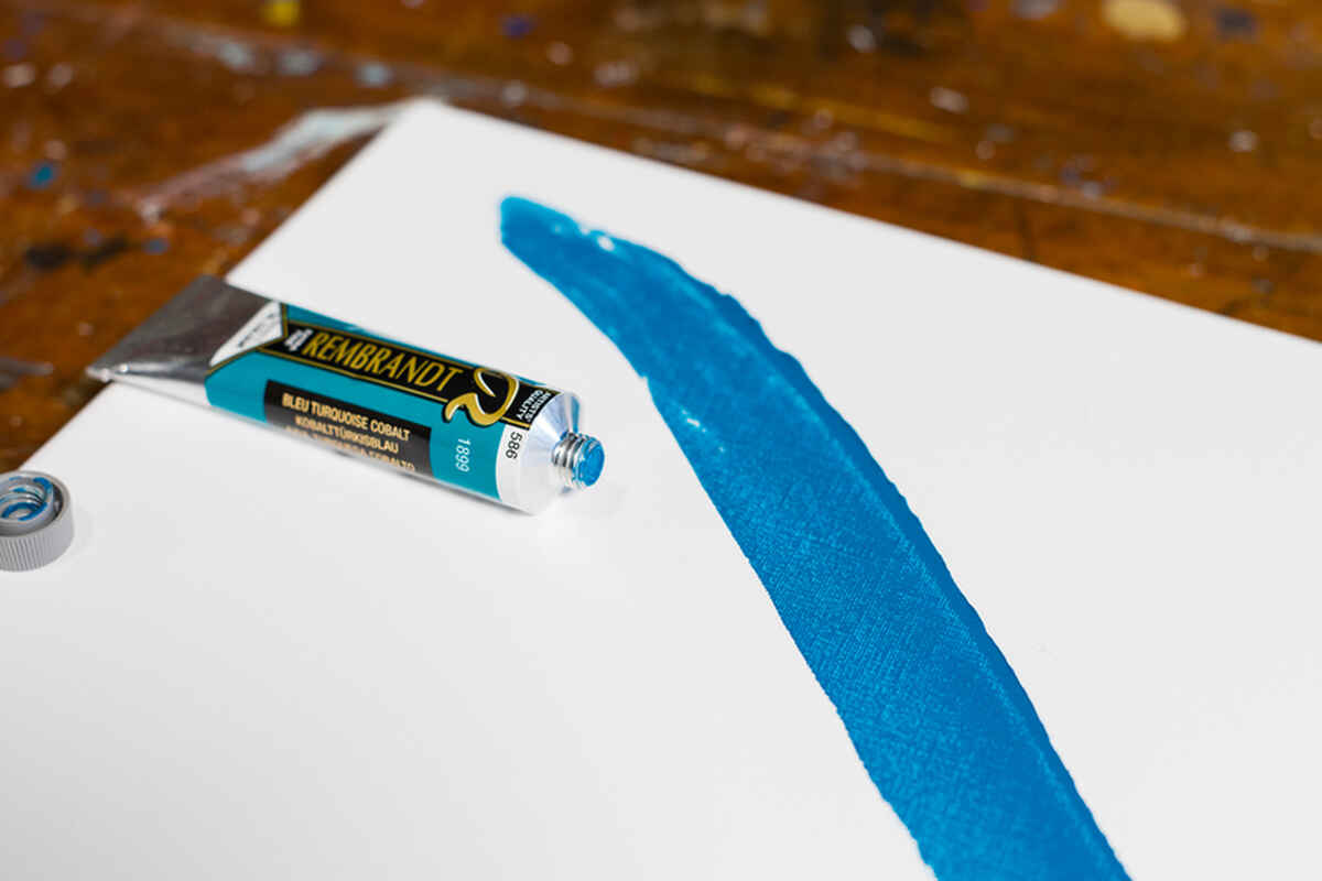 Rembrandt Oleo 40 ml serie 5 Color Azul  Cobalto Turquesa 586