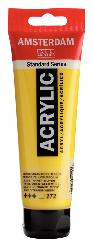 Acrylic 120 ml Color Transparent Yellow Medium 272