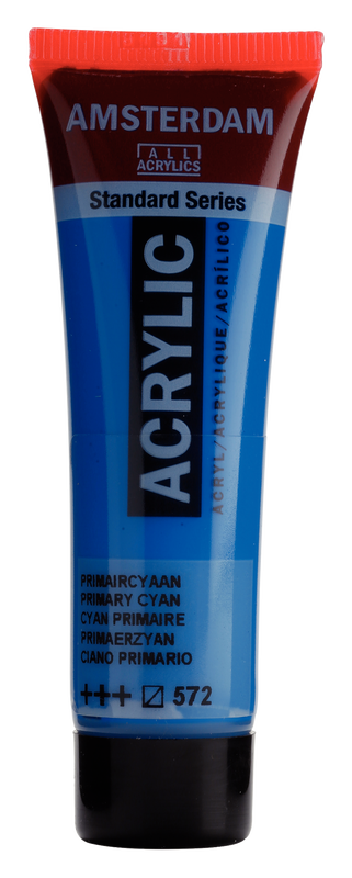 Acrylic 20 ml Color Primary Blue Cyan 572