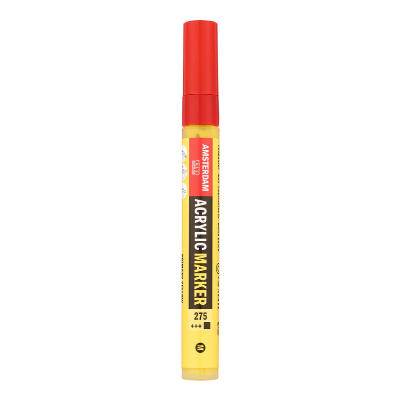 Amsterdam Acrylic Marker Medium Point () Acrylic Marker Number 275 Color Primary Yellow