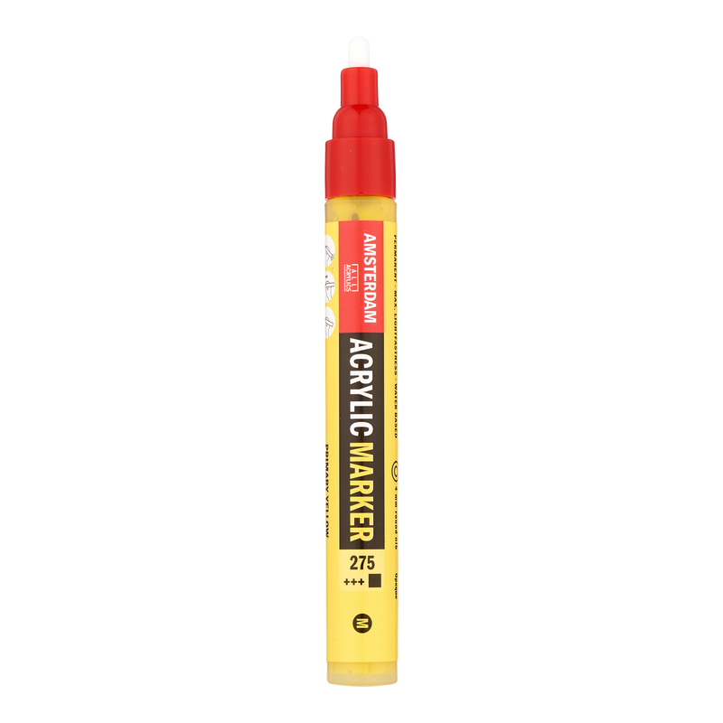 Amsterdam Acrylic Marker Medium Point () Acrylic Marker Number 275 Color Primary Yellow
