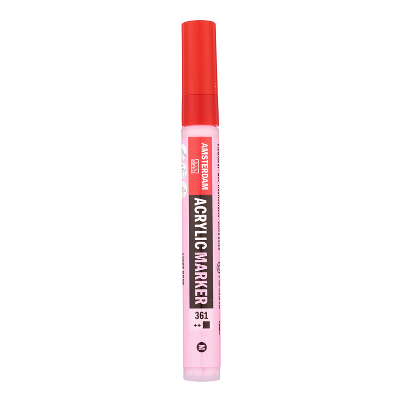 Amsterdam Rotulador Acrílico Punta Media Acrylic Marker Número 361 Color Rosa Claro