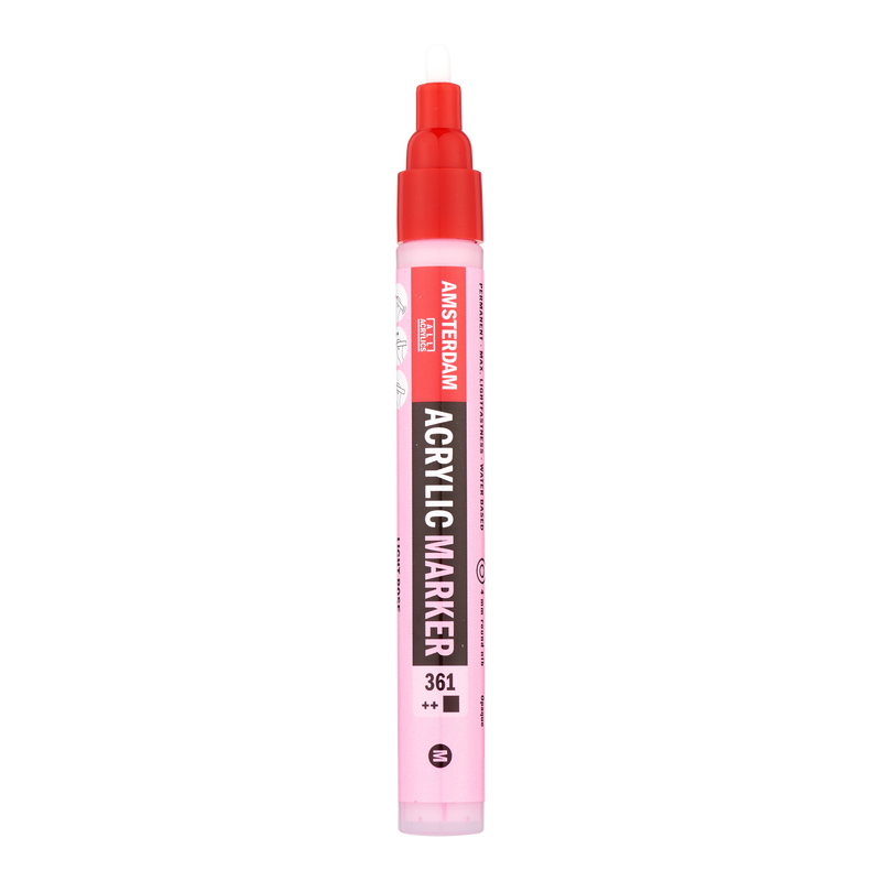 Amsterdam Rotulador Acrílico Punta Media Acrylic Marker Número 361 Color Rosa Claro