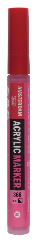Amsterdam Rotulador Acrílico Punta Media Acrylic Marker Número 366 Color Rosa Quinacridona