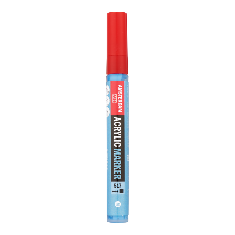 Amsterdam Acrylic Marker Medium Point Acrylic Marker Number 517 Color Royal Blue