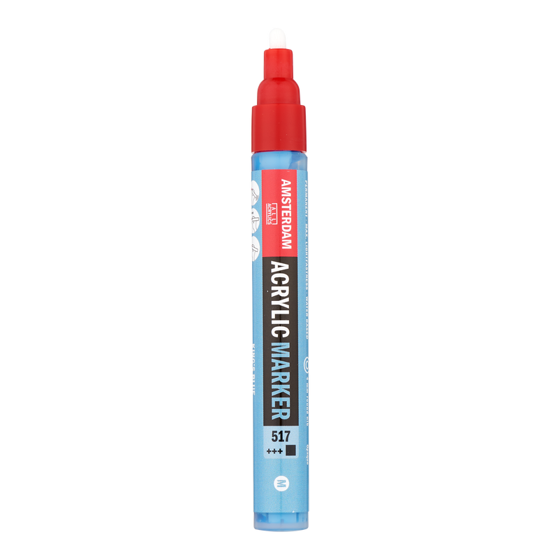 Amsterdam Acrylic Marker Medium Point Acrylic Marker Number 517 Color Royal Blue