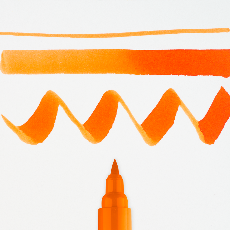 Talens Brush Pen Ecoline Number 237 Color Dark Orange