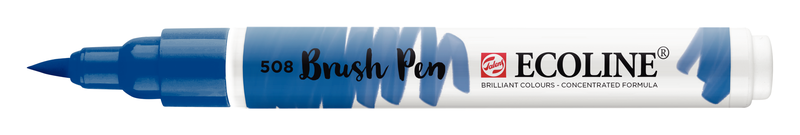 Talens Rotulador Brush Pen Ecoline  Número 508 Color Azul de Prusia