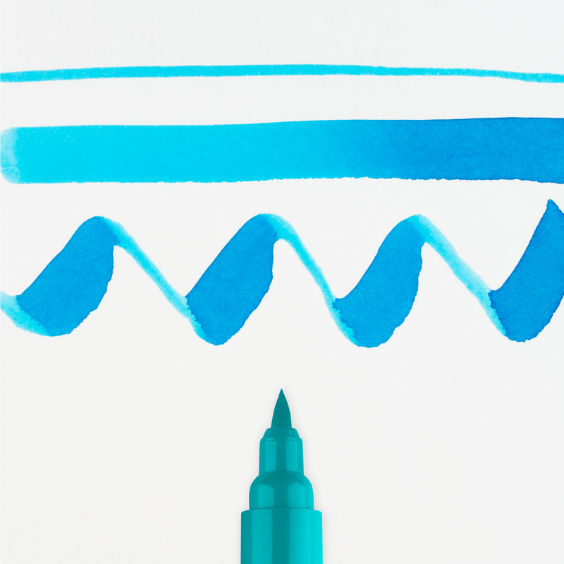 Talens Brush Pen Ecoline Number 522 Color Turquoise Blue