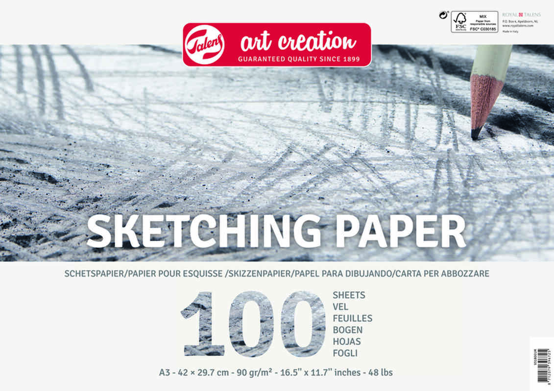 Art Creation Bloc Sketching Paper 90gr  A3 100 Hojas