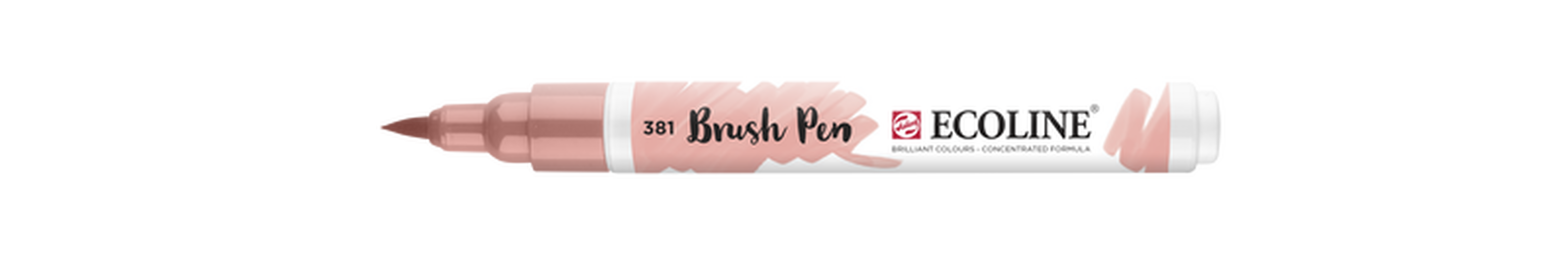 Talens Rotulador Brush Pen Ecoline  Número 381 Color Rojo Pastel