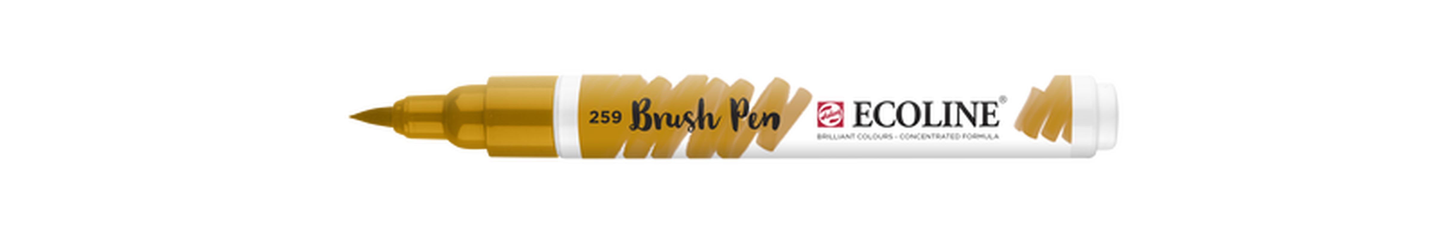 Talens Brush Pen Ecoline Number 259 Color Sand Yellow