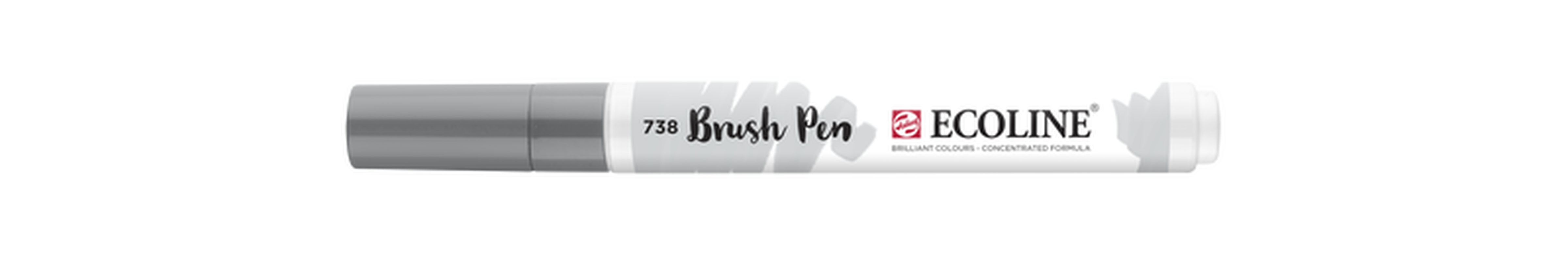 Talens Brush Pen Ecoline Marker Number 738 Color Light Cool Grey