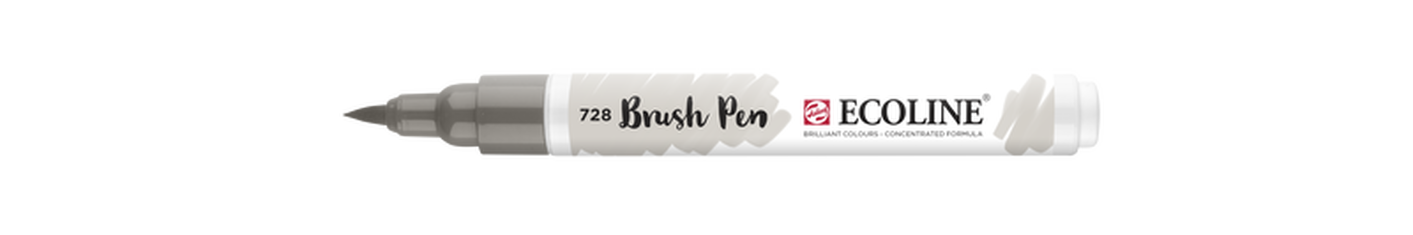 Talens Brush Pen Ecoline Marker Number 728 Color Light Warm Gray