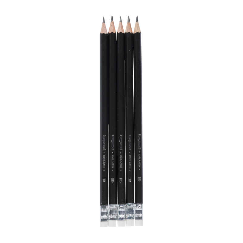 Set of 5 Graphite Pencils HB bruynzell