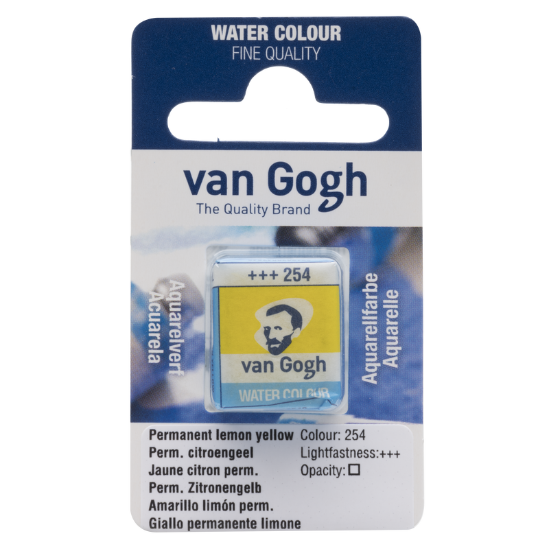 Van Gogh-Aquarell Van Gogh-Aquarell 1/2 Godet Nr. 254 Zitronengelb Permanent
