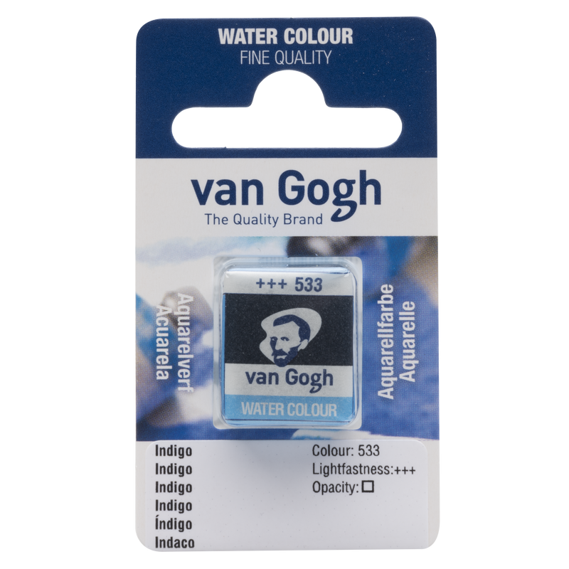 Acuarela Van Gogh Pastilla 1/2 Godet Nº 533 Color Indigo