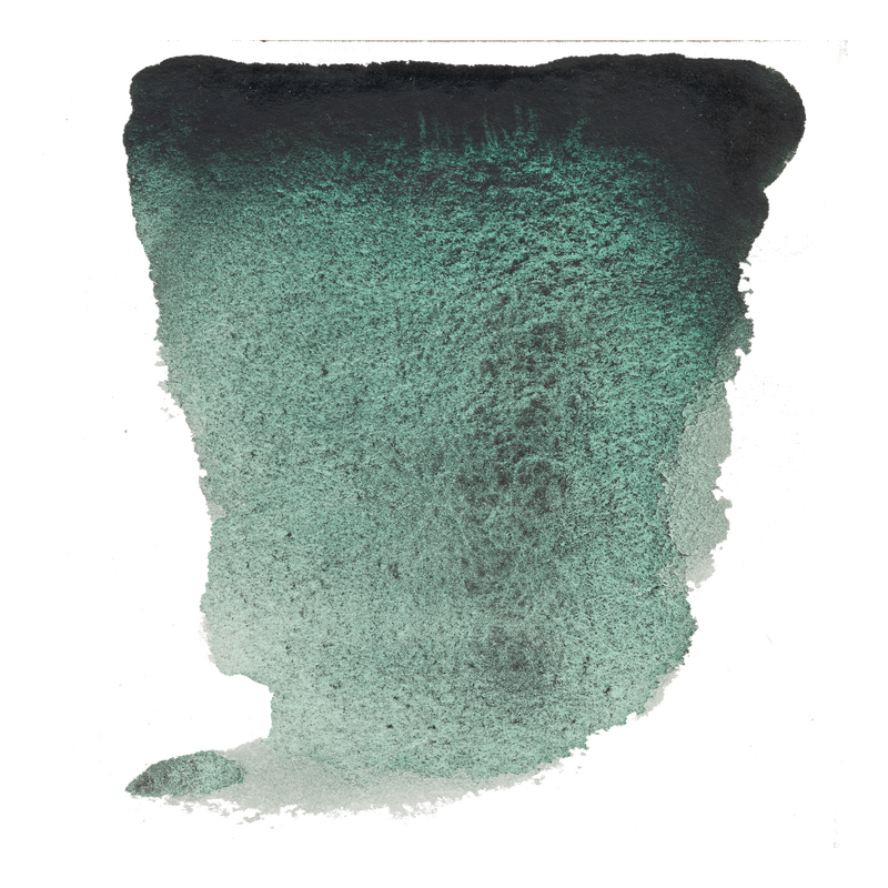 Acuarela Van Gogh Pastilla 1/2 Godet Nº 630 Color Crepúsculo Verde