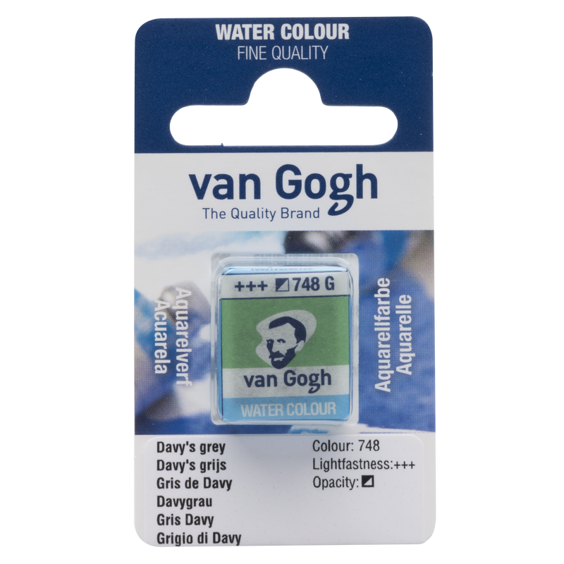 Watercolor Van Gogh 1/2 Godet No. 748 Color Davy Gray