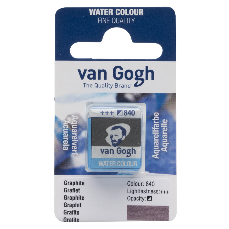 Acuarela Van Gogh Pastilla 1/2 Godet Nº 840 Color Grafito