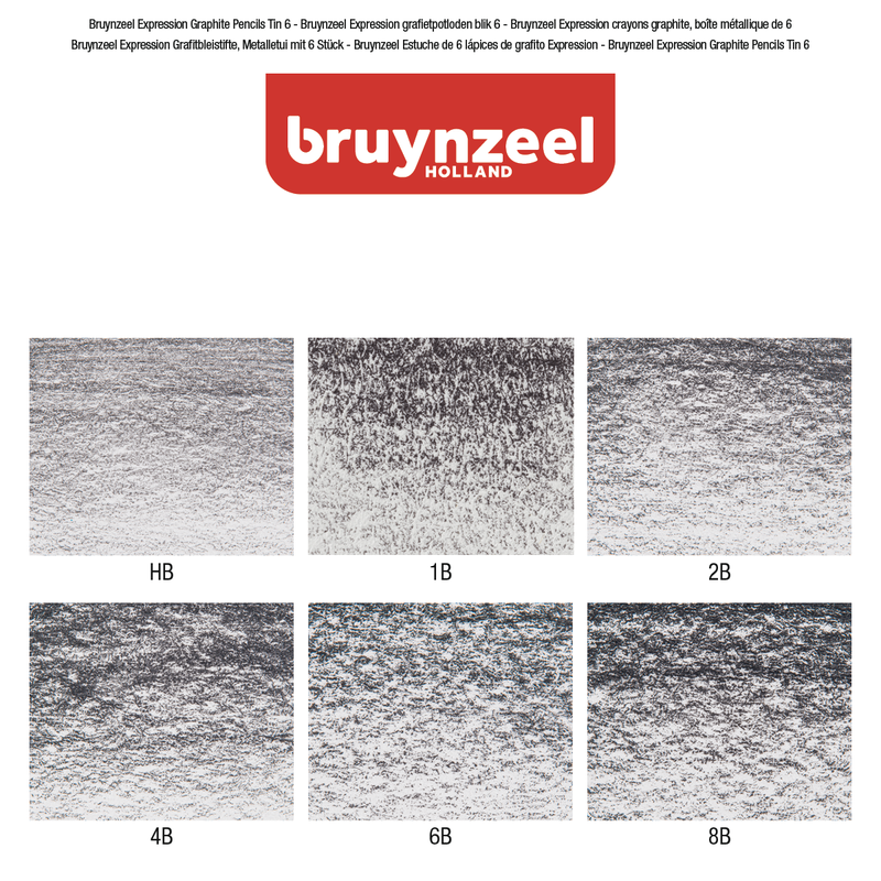 Bruynzeel Caja de 6 lápices de grafito