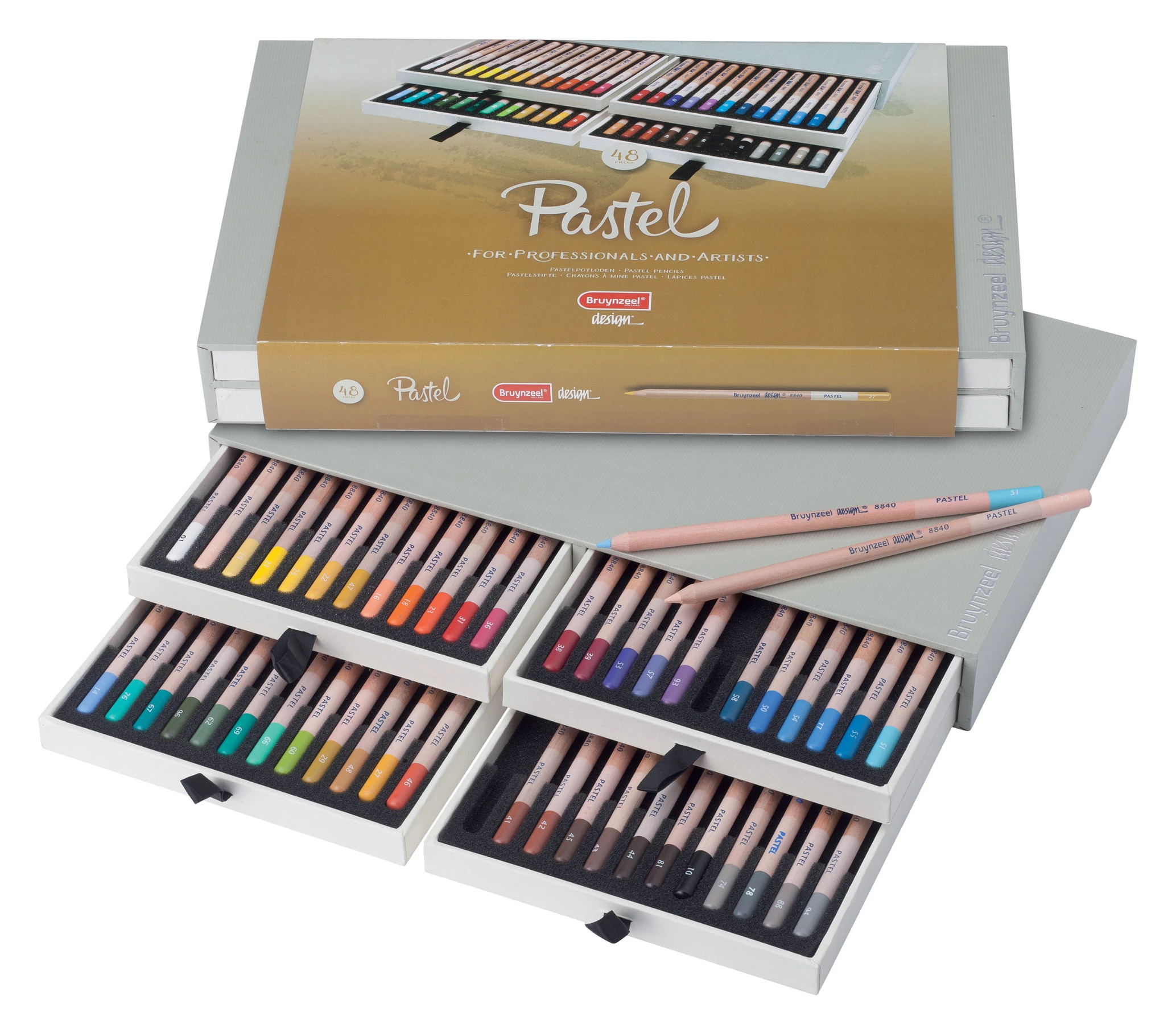 Bruynzeel Caja de 48 lápices de pastel