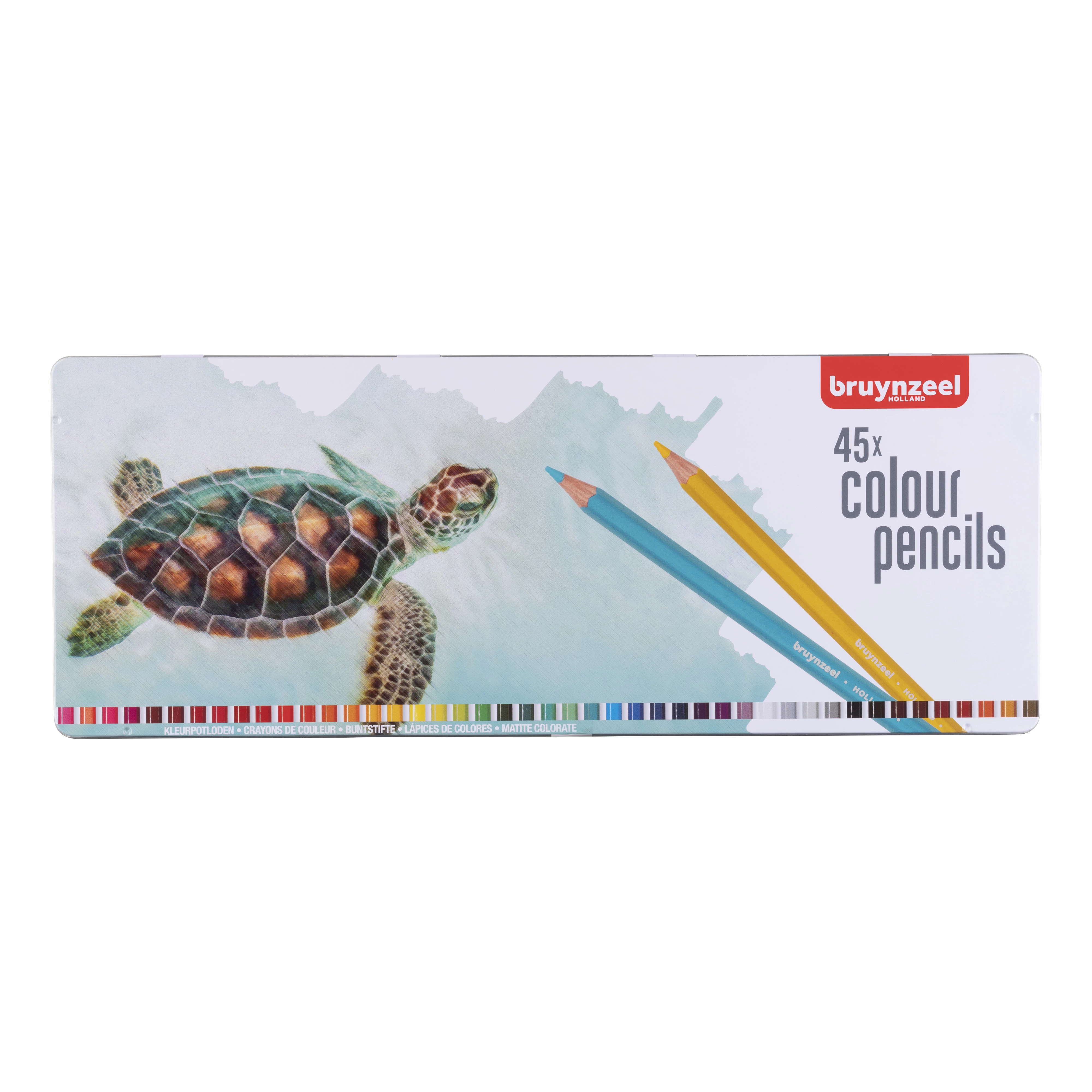 Bruynzeel Estuche de tortuga con 45 lápices de color 