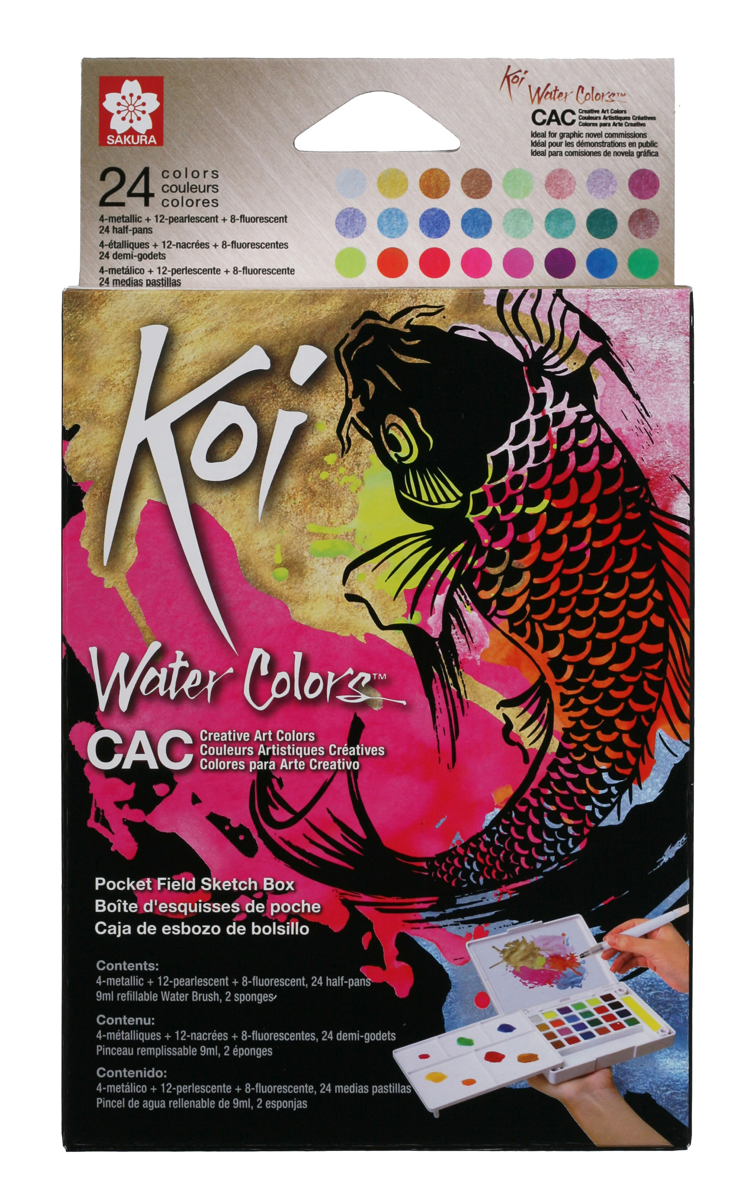 Sakura Koi Water Colors Sketch Box 24 Creative Art Colors