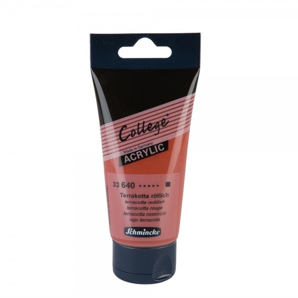 Acrylic College Schmincke 75ml Series 33 Number 640 Color Terracotta Red