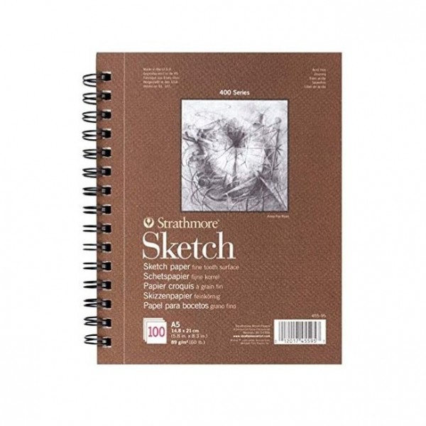 Strathmore Bloc Sketch Series 400 89gr  21x29 7cm 100 Hojas Grano Fino