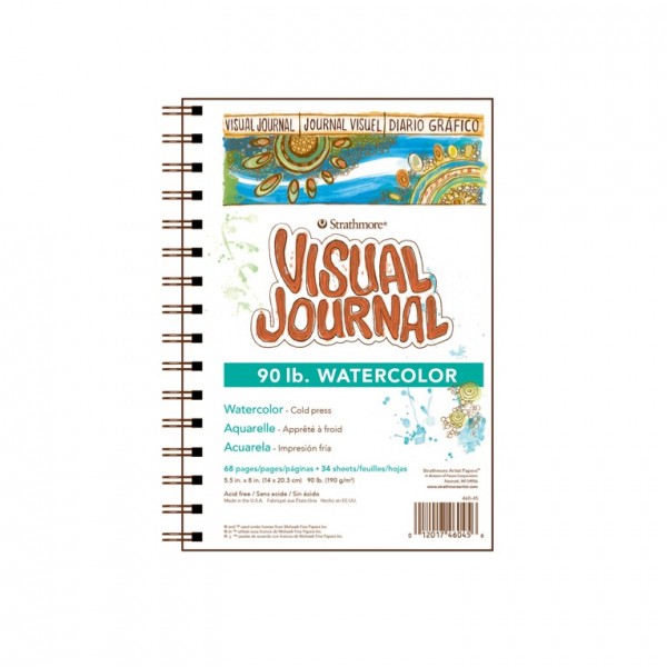 Strathmore Bloc Visual Journal para Acuarela 190gr 14x20 3cm 34 Hojas