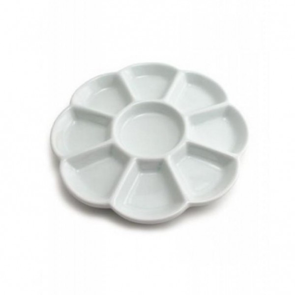Talens Paleta cerámica circular 19 cm 8 + 1 Pocillos