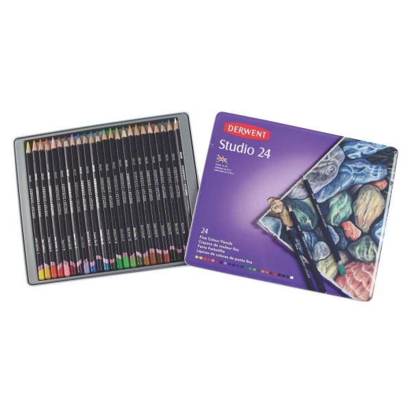 Derwent Caja de 24 lápices de color Studio 24