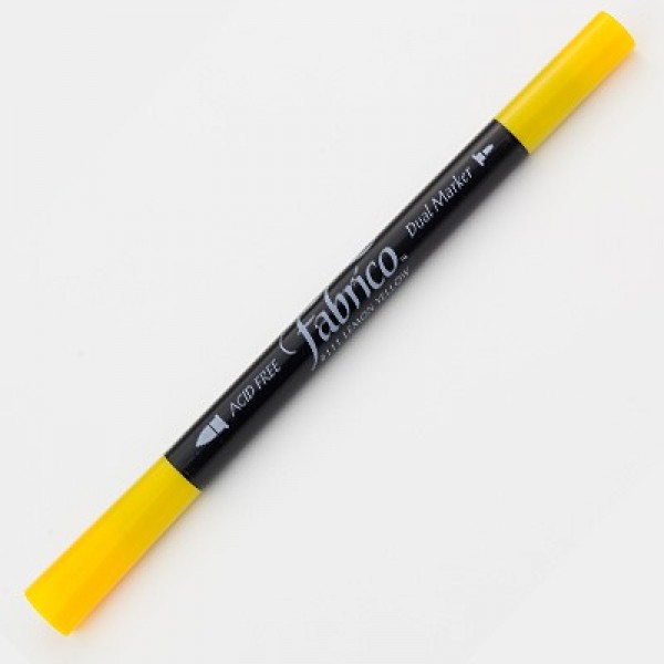 Fabrico Rotulador para textil Doble marcador Número 111 Color Amarillo Limón