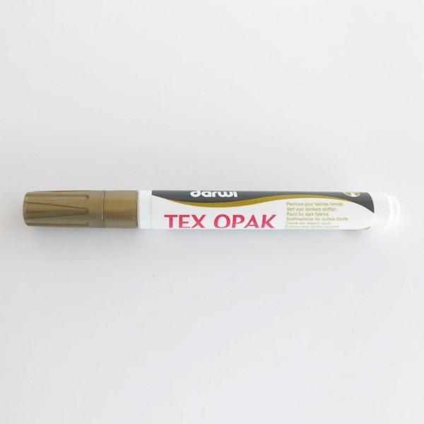 Darwi Rotulador textil Text Opak Color Oro
