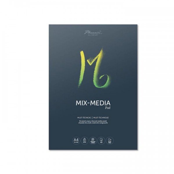 Phoenix Arts Phoenix Bloc Mix Media Pad A3 40 hojas 250gr